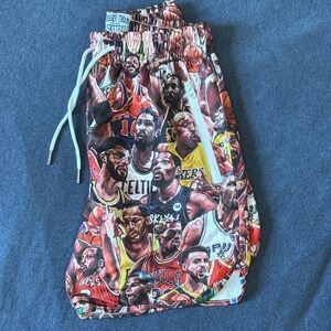 Kids' Multicolor Basketball Print Shorts